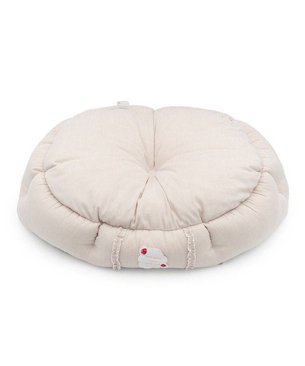 PET PARADISE ペットパラダイス クールカドラー 丸型 《苺花柄》 Ｍ ホワイト×レッド