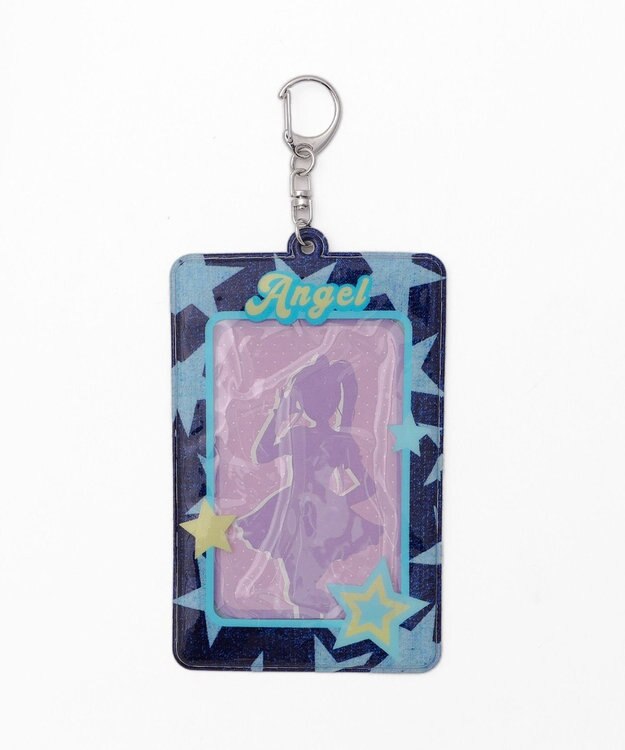 WEGO 【痛バ＆推し活グッズ】デニムグラフィックカードホルダーキーホルダー 柄4