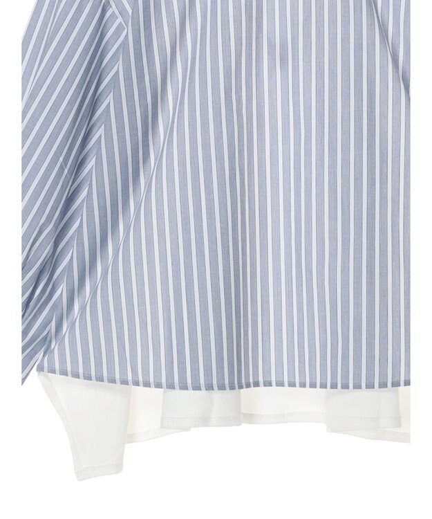 AMERICAN HOLIC 異素材バックタックドッキングプルオーバー Stripe