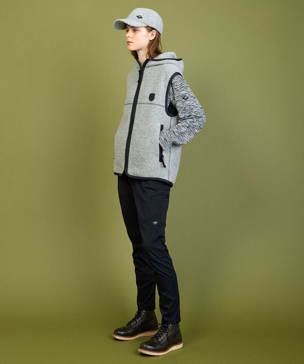 JOSEPH ABBOUD MOUNTAIN メランジクルーネック ロングスリーブ Tシャツ ライトグレー系