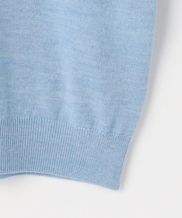 J.PRESS LADIES アーガイル ツイン ニット ソフトブルー系