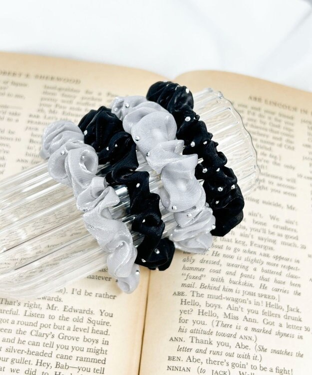 WEGO L4Pストーン付きシュシュ 柄2