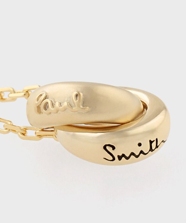 Paul Smith Double Ring Motif ネックレス ゴールド