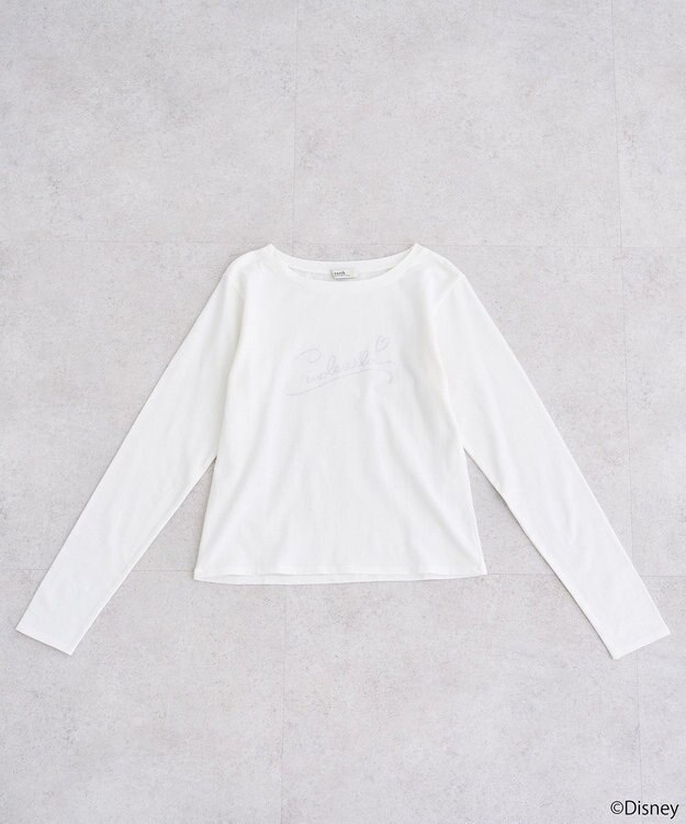 earth music&ecology シンデレラ／ビジューロゴプルオーバー White