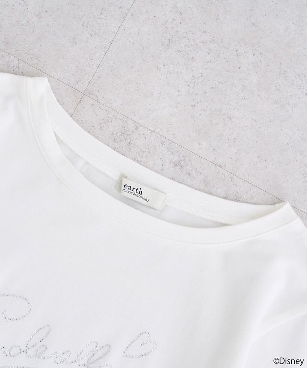 earth music&ecology シンデレラ／ビジューロゴプルオーバー White