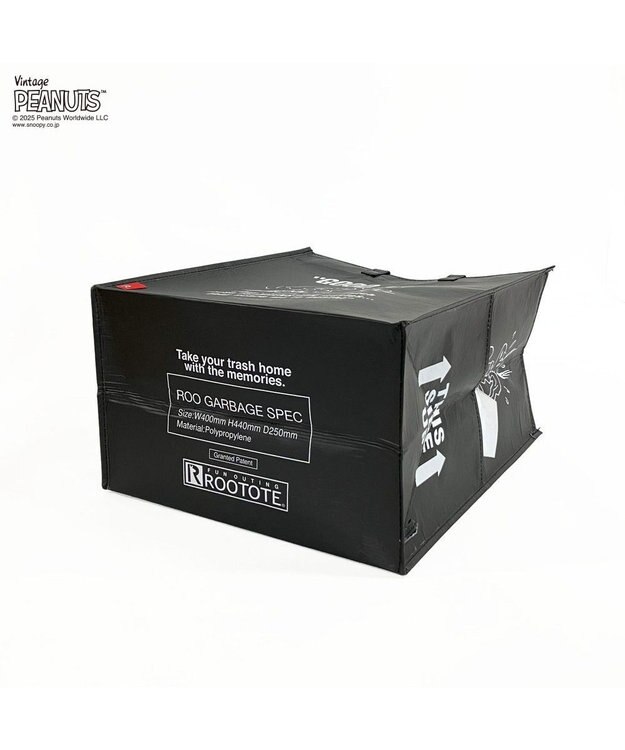 ROOTOTE 8461【スヌーピー】IP.ガービッジ.ピーナッツ-0W 02：ブラック