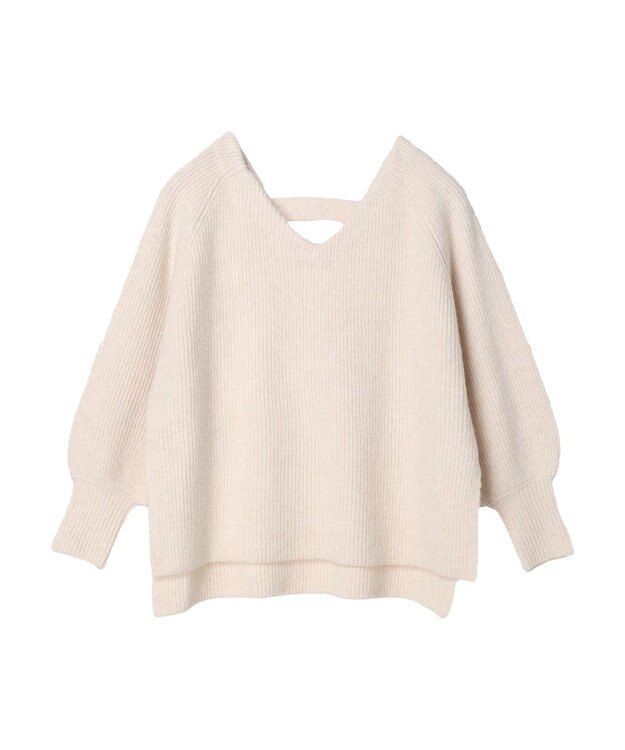 Green Parks ・Ｐｅｔｉｔ　Ｆｌｅｕｒ　両Ｖネックニットチュニック Off White