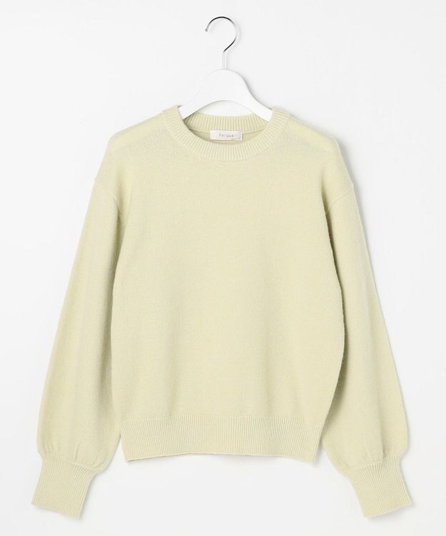 Feroux クルーネックニット プルオーバー グリーン系