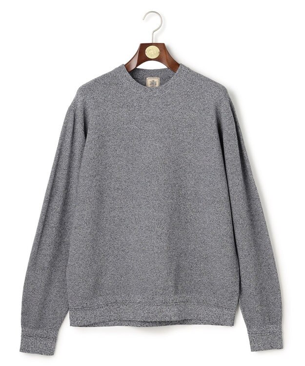 J.PRESS MEN 【KING SIZE】ギマコットンカノコクルーネック ニット ネイビー系