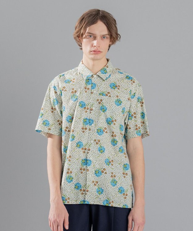 JOSEPH HOMME 【LIBERTY】リバティプリント 半袖シャツ ホワイト系5