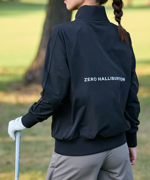 ZERO HALLIBURTON 【撥水・UVケア】 ハーフジップ ライトジャケット ZHG-W5A1a 85131 ブラック