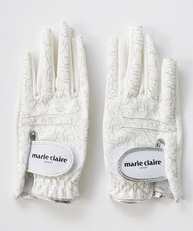 FILA GOLF／marie claire 【marie claire SPORT】 mc柄両手グローブ ホワイト