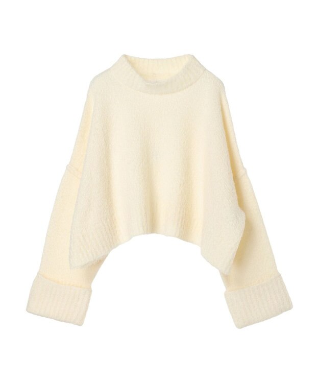 Green Parks ・Ｐｅｔｉｔ　Ｆｌｅｕｒ　ブークレワイドニット Off White