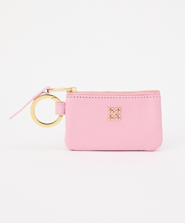 russet カラビナ付き ソフトレザーマルチケース(Z-211) Pink