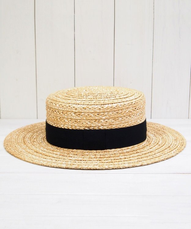 石田製帽 【UNISEX】ビンテージストローレース  キャノチエ ナチュラル