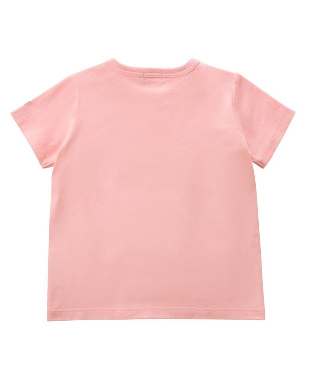MIKI HOUSE HOT BISCUITS 【70-120cm】【Everyday Series】ワンポイント 半袖Tシャツ ピンク