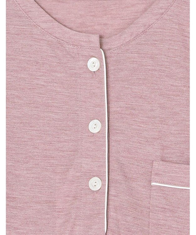 ワコール／睡眠科学 【パジャマ】　長袖　長ズボン　シルク　絹100%　天竺素材　睡眠科学／ワコール　YDX546 ピンク