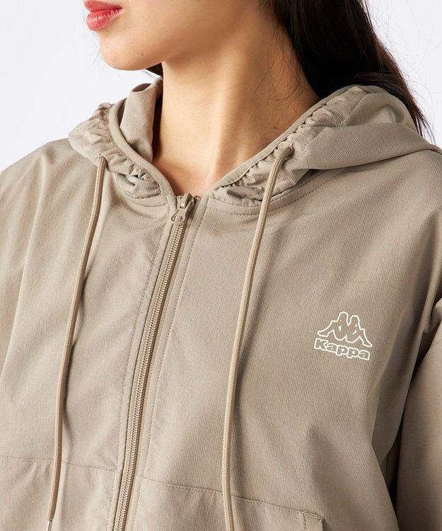 OP／FILA 【Kappa】ラッシュパーカー・ボードショーツ付き　4点セット水着 サンドベージュ