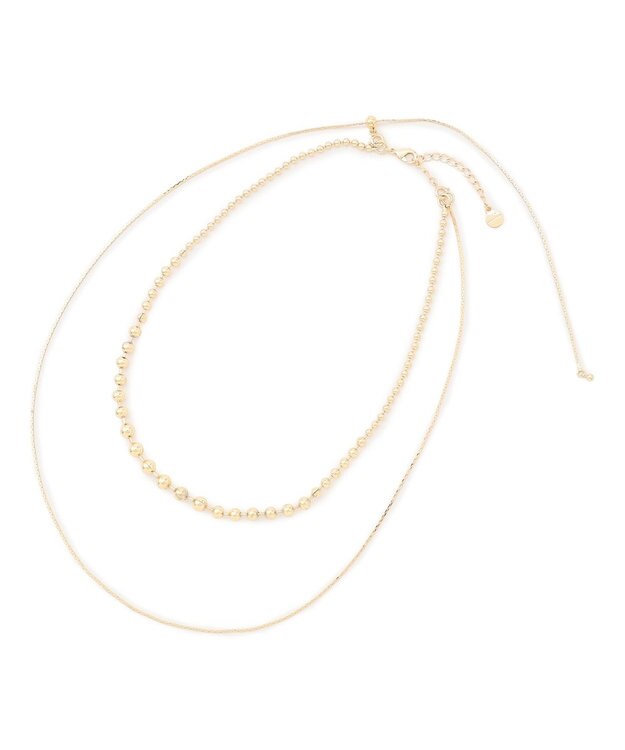 23区 【先行予約】3WAY メタルボール＆チェーン ネックレス ゴールド系