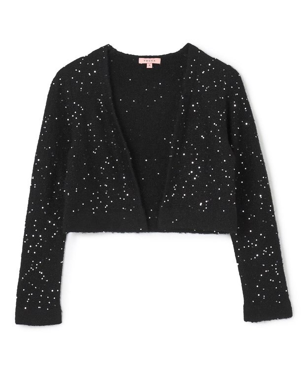 TOCCA 【洗える】SNOW STORM KNIT ボレロ ブラック系