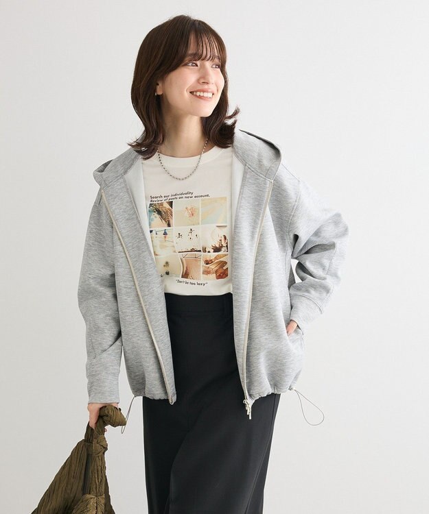 Green Parks ダンボールＺＩＰパーカー Gray