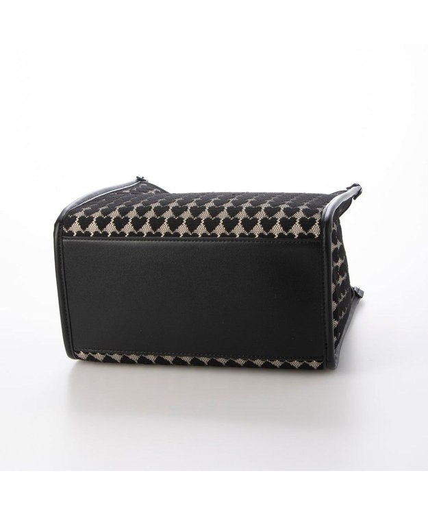 UNBILLION カシュカシュ cachecache / ハート柄レーススクエア2wayトート ブラック