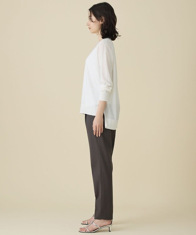 自由区 L ファインゲージスパングルプルオーバー ニット オフ