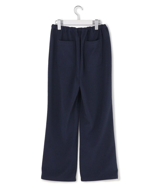 J.PRESS YORK STREET 【WOMEN】ジャージーライクツイル イージーパンツ ネイビー系