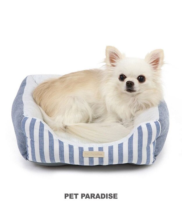 PET PARADISE ペットパラダイス　ストライプカドラー《ブルー》 S 超小型犬 ストライプ ブルー