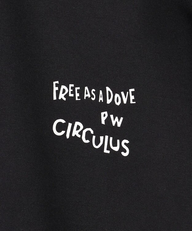 PW CIRCULUS 【MEN】ハーフジップ 裏毛スウェットトップス ゴルフ ブラック系