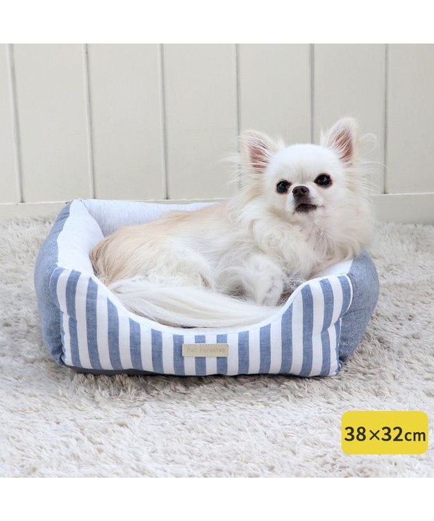 PET PARADISE ペットパラダイス　ストライプカドラー《ブルー》 S 超小型犬 ストライプ ブルー