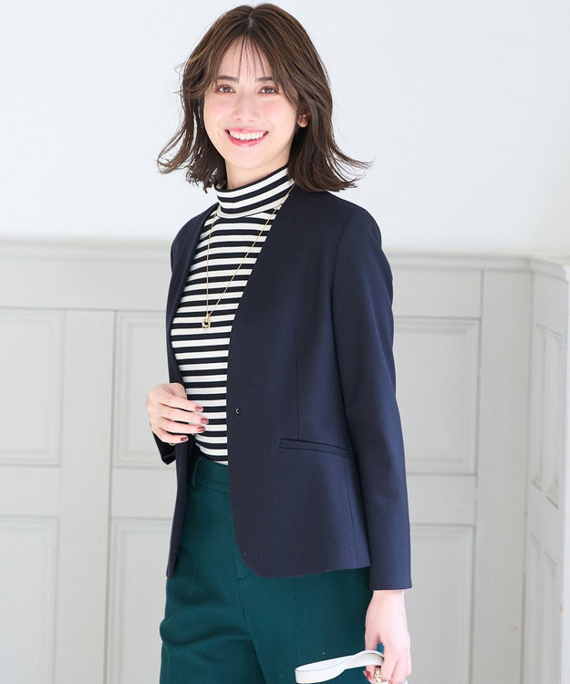 ANY SIS L 【セットアップ対応】サーモ2WAYストレッチ ジャケット ネイビー