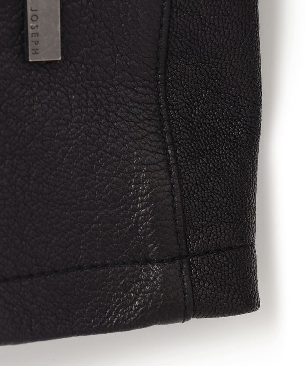 JOSEPH HOMME <WEB限定>ライトゴートシュリンクレザー　シングルライダース ブラック系