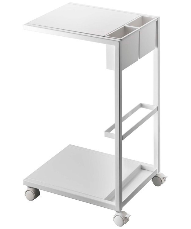 tower サイドテーブルワゴン タワー ホワイト ホワイト