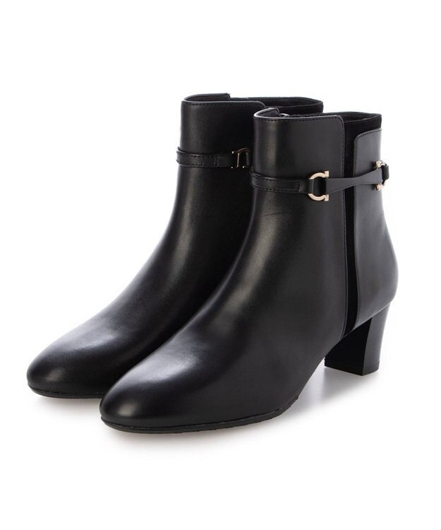 Riz raffinee <Riz raffinee>【2WAY】ベルト付ショートブーツ ブラック