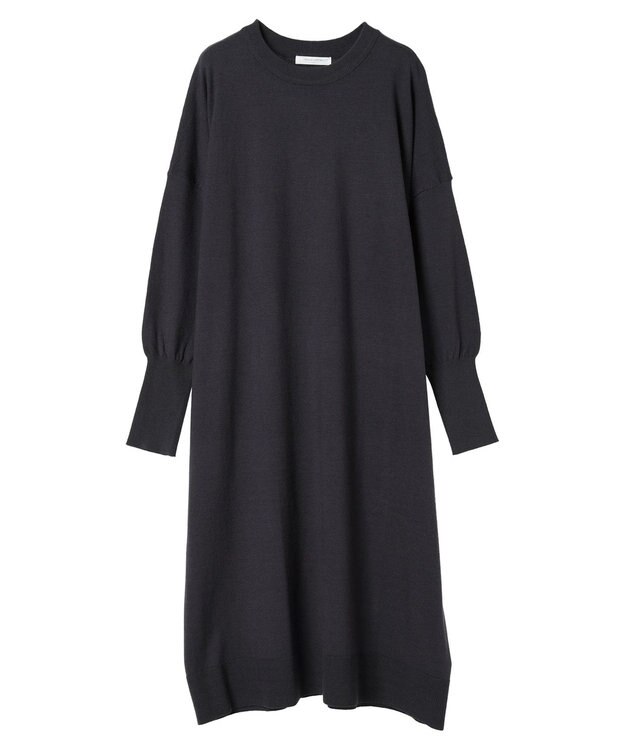 Green Parks オーバーサイズニットワンピース Charcoal Gray
