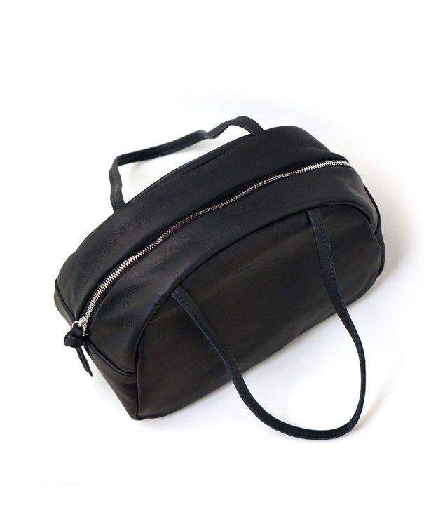 FOLNA RD ソフトレザーボストンバッグ S-SIZE ブラック