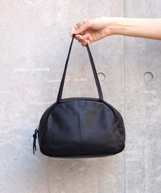 FOLNA RD ソフトレザーボストンバッグ S-SIZE ブラック