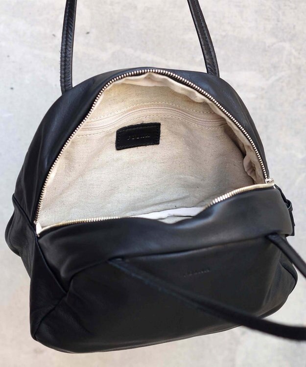 FOLNA RD ソフトレザーボストンバッグ S-SIZE ブラック