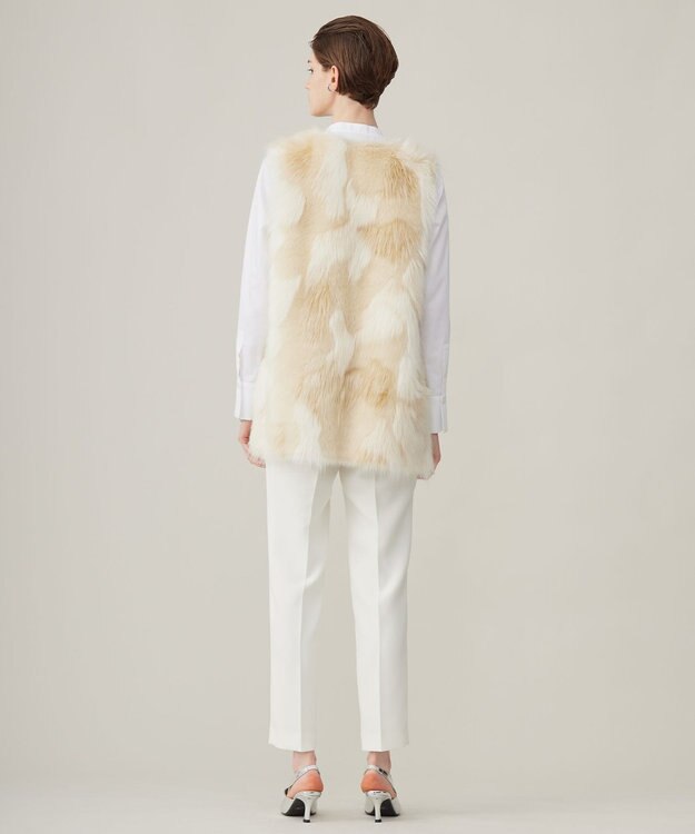 ICB 【洗える】トリプルクロスツイル スティックパンツ オフホワイト系