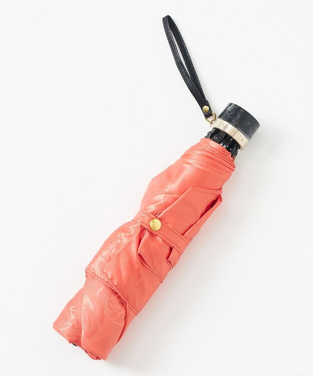 MOONBAT mila schon 折りたたみ傘 ジャカードローズ ライトオレンジ