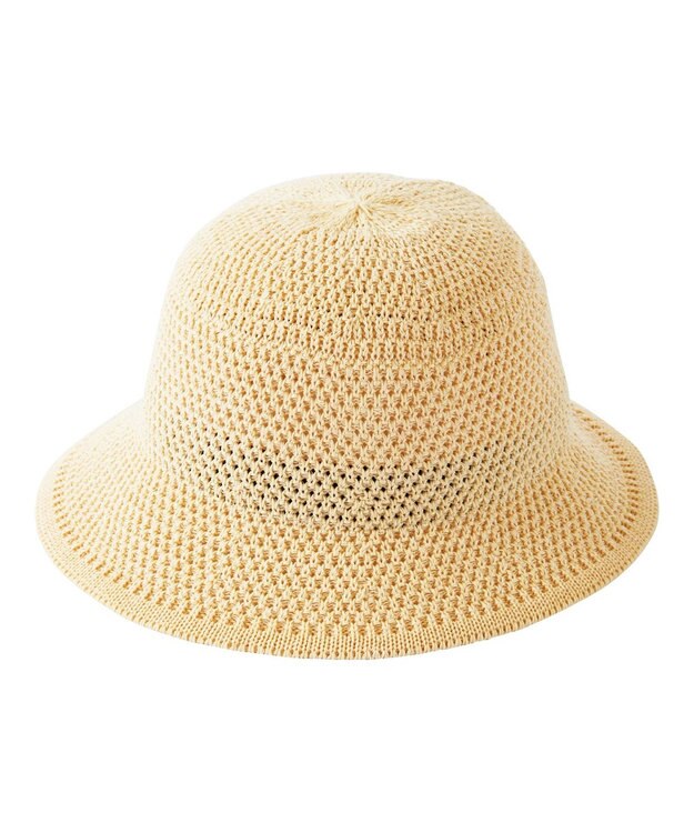 MOONBAT 【洗える】estaa 細編み バケットハット／サイズ調整可 オフホワイト