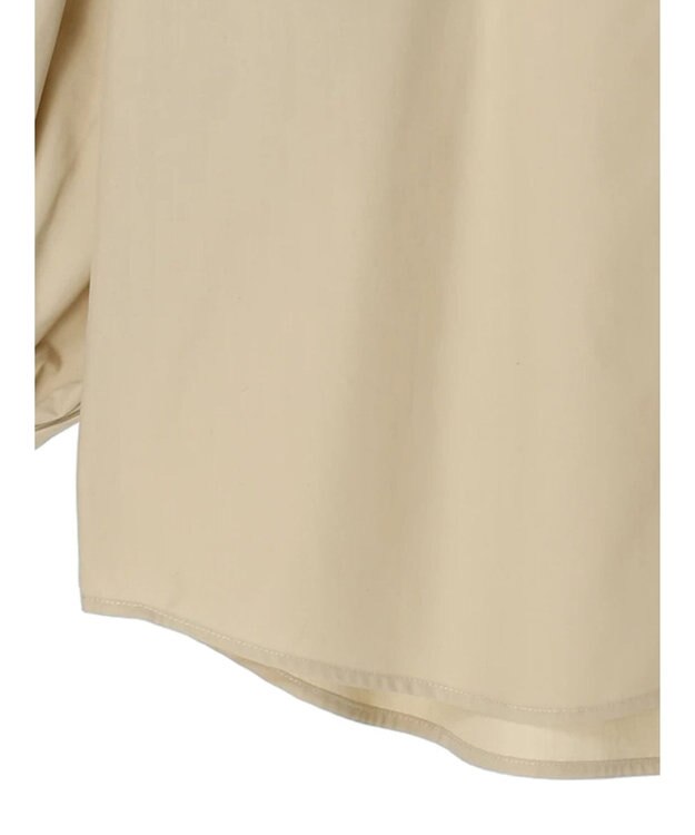 earth music&ecology 袖タックブラウス Beige