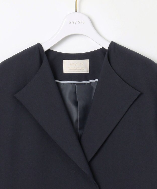 ANY SIS S ノーカラーライト テロンチ ネイビー