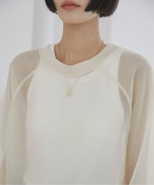 WEGO 【ANGIE VINTAGE】オーガンジープルオーバー ホワイトアイボリー