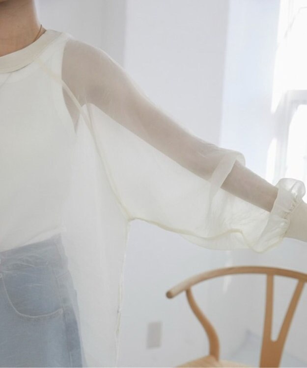 WEGO 【ANGIE VINTAGE】オーガンジープルオーバー ホワイトアイボリー