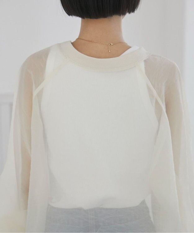 WEGO 【ANGIE VINTAGE】オーガンジープルオーバー ホワイトアイボリー