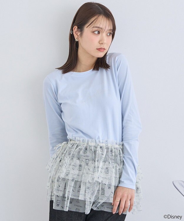 earth music&ecology シンデレラ／ビジューロゴプルオーバー Sax