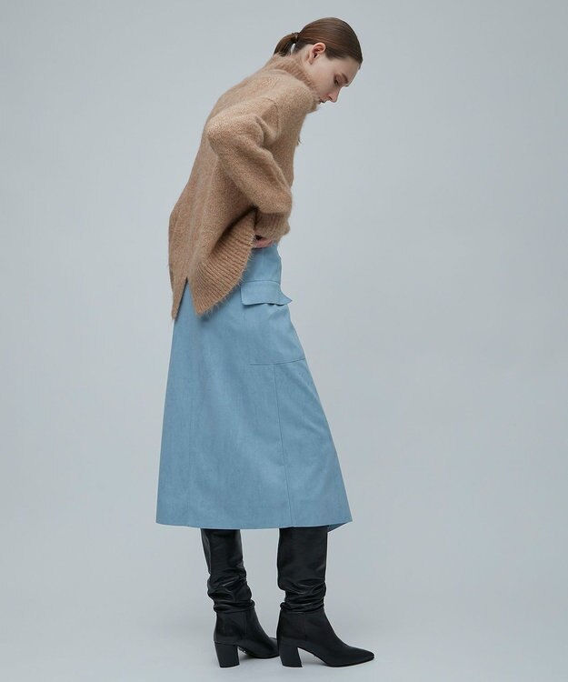 BEIGE， PERCIER / タートルニット Camel