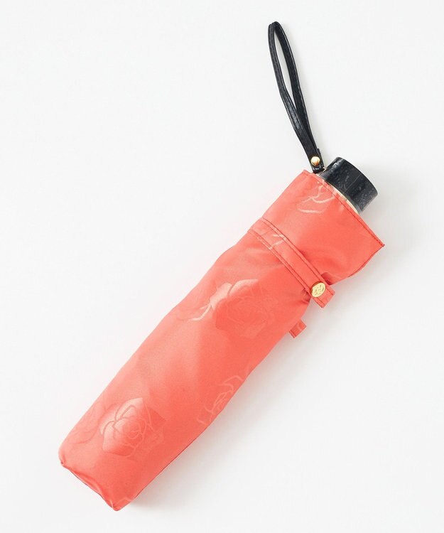 MOONBAT mila schon 折りたたみ傘 ジャカードローズ ライトオレンジ